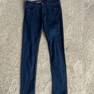Womens high rise skinny crop jeans